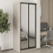 MebelStar Two-door wardrobe Standard BG 2 Mirrors Alaska gray, 90x45x210 cm (MBS-11136)