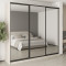 MebelStar Three-door wardrobe Combo BG 3 Mirrors Cashmere, 260x45x240 cm (MBS-9836)