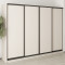 MebelStar Four-door wardrobe Standard BG 4DSP Cashmere, 270x60x210 cm (MBS-11776)