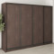 MebelStar Four-door wardrobe Combo BG 4DSP Ristreto Oak, 270x45x210 cm (MBS-11996)