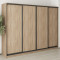 MebelStar Four-door wardrobe Standard BG 4DSP Sonoma Oak, 270x45x210 cm (MBS-11796)