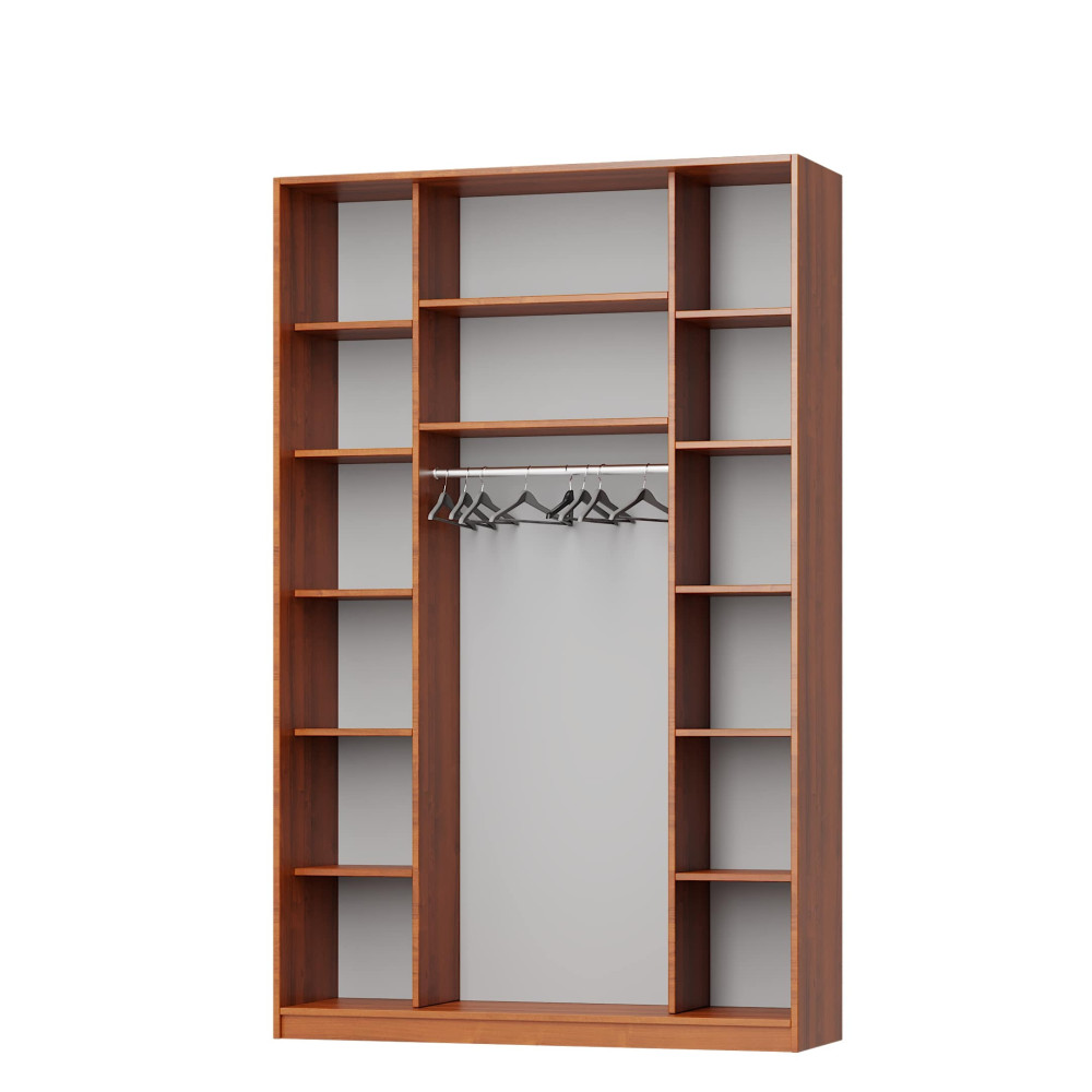 Шкаф-купе двухдверный MebelStar Комбо AL 2ДСП 160x60x240 см Антрацит (MBS-4073)