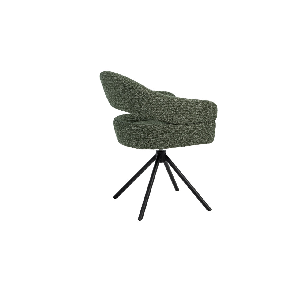 Стул поворотный Vetro R-180 Зеленый мох/Черный (VTR-1162)