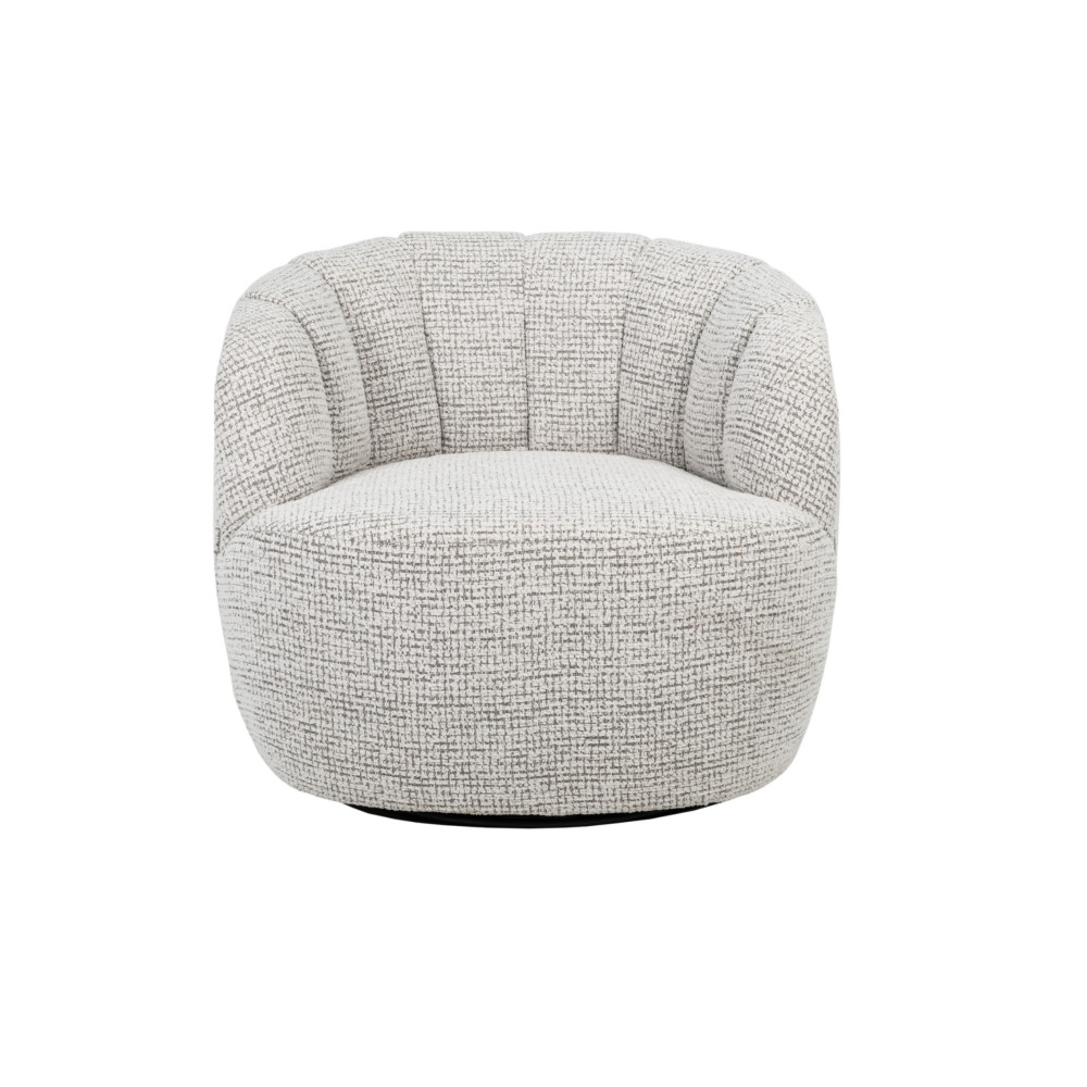 Кресло мягкое поворотное Vetro Верона Снежный графит (VTR-1019)