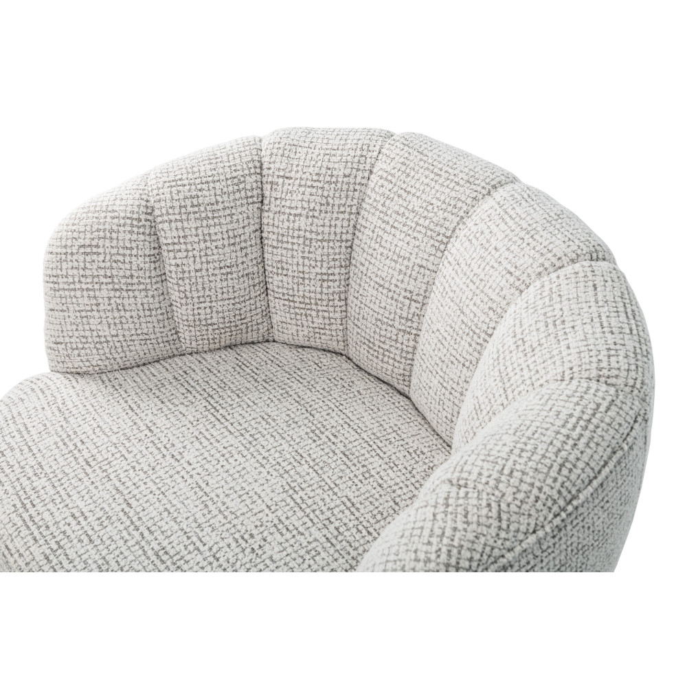 Кресло мягкое поворотное Vetro Верона Снежный графит (VTR-1019)