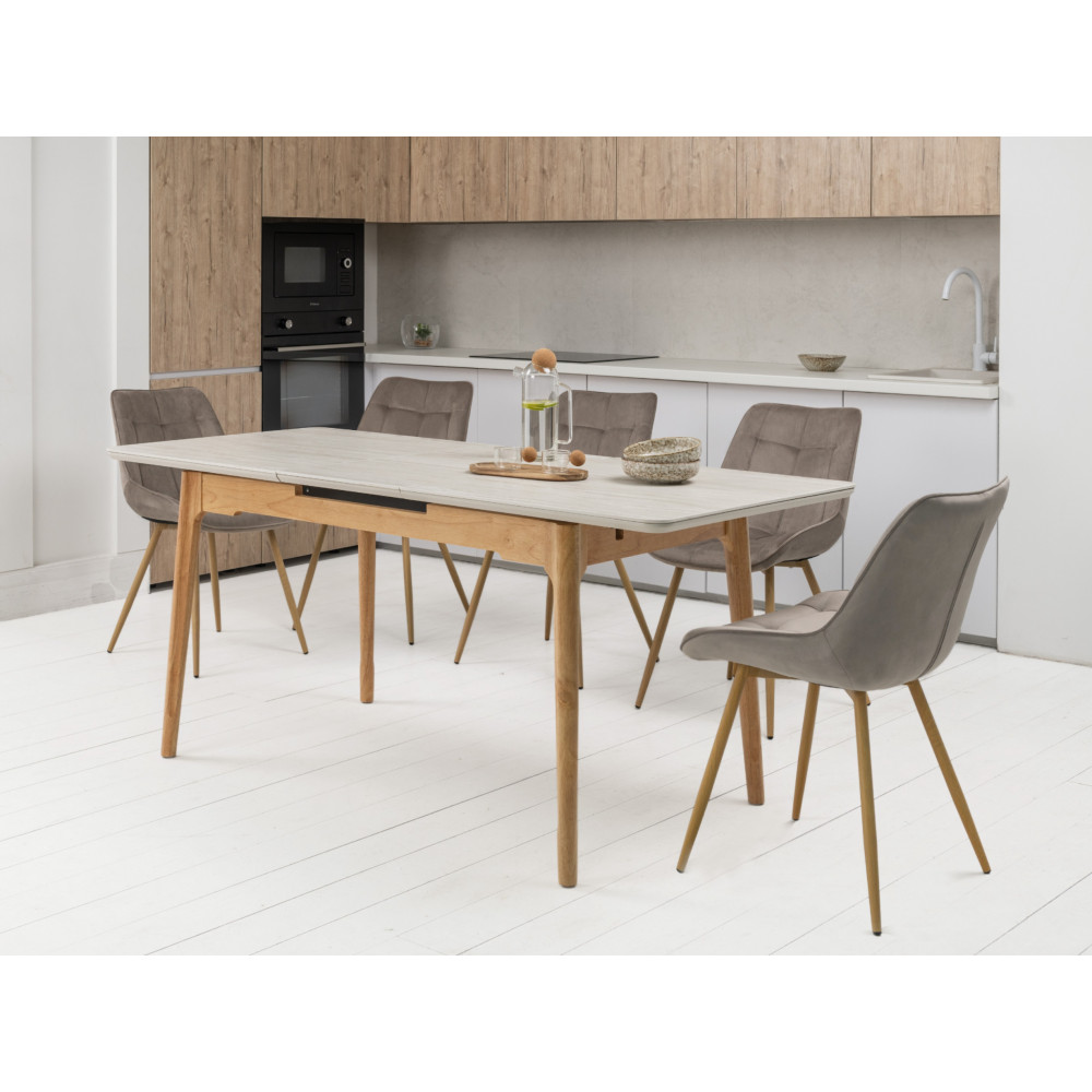 Стул кухонный Vetro N-45 Капучино/Дуб (VTR-1120)