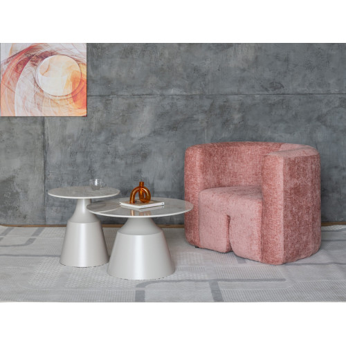 Комплект журнальных столов Vetro CT-42 Дадди Мистик серый/Капучино (VTR-1183)