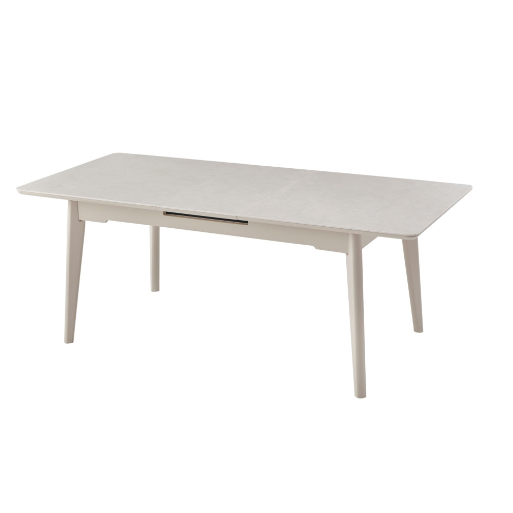 Обеденный керамический стол Vetro TM-125 Крема саббия/Капучино (VTR-1195)