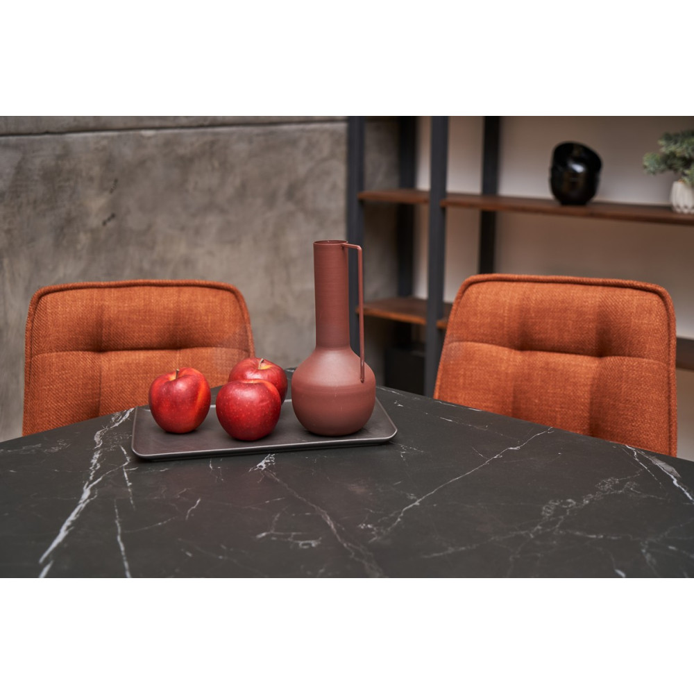 Обеденный керамический стол Vetro TM-80 Черный оникс/Черный (VTR-1205)