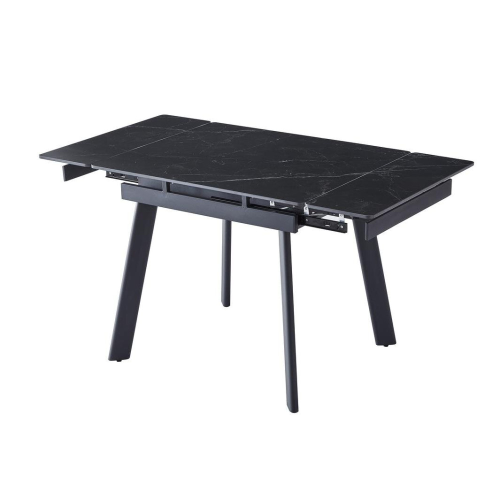 Обеденный керамический стол Vetro TM-80 Черный оникс/Черный (VTR-1205)