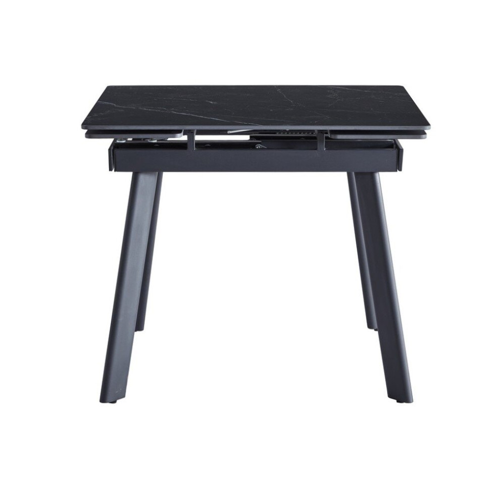 Обеденный керамический стол Vetro TM-80 Черный оникс/Черный (VTR-1205)