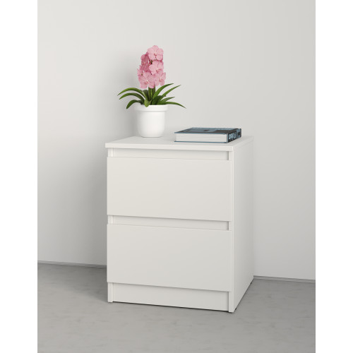 Прикроватная тумба MebelStar Нео 40x43x53 см Аляска белый (MBS-1004)