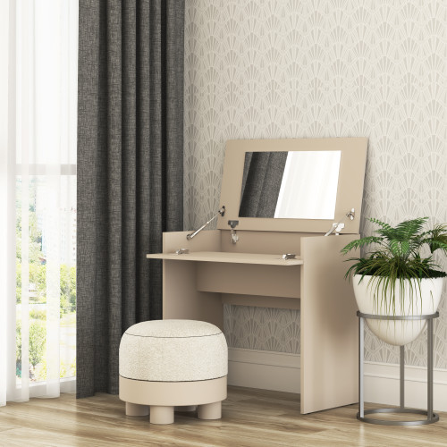 Трюмо з дзеркалом у спальню MebelStar Нео 80x43x75,2 см Кашемір (MBS-1014)