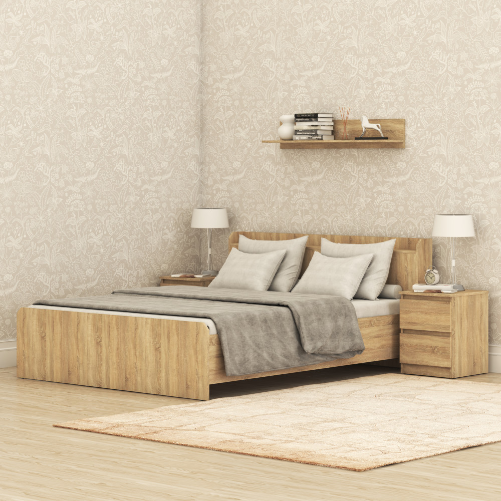 Кровать MebelStar Нео 160x200 см с матрасом Largo Opti Slim (MBS-3433)