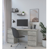 Письменный стол MebelStar Нео СК-6 160x60x75,5 см Бетон (MBS-1224)