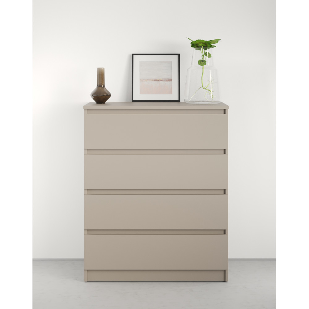 Комод в спальню MebelStar Нео 4Ш 80x43x98 см Кашемир (MBS-1074)