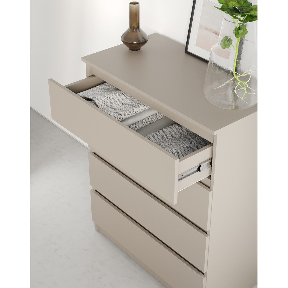 Комод в спальню MebelStar Нео 4Ш 80x43x98 см Кашемир (MBS-1074)