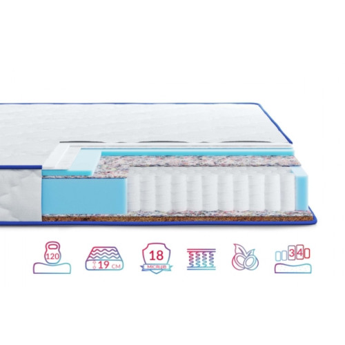 Матрас пружинный Highfoam Largo Pocket Cocos 90x200 см (HFM-1021)