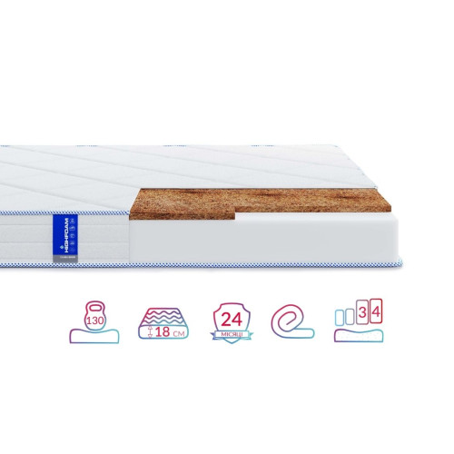 Матрас беспружинный Highfoam Obeliks Elios 90x200 см (HFM-1141)