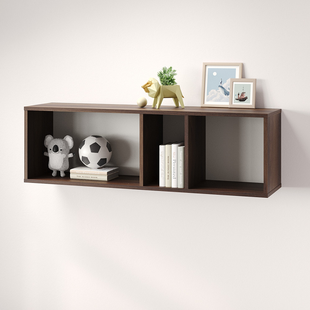 Полка настенная MebelStar Лилу 110x27x34 см Дуб янтарный (MBS-1364)