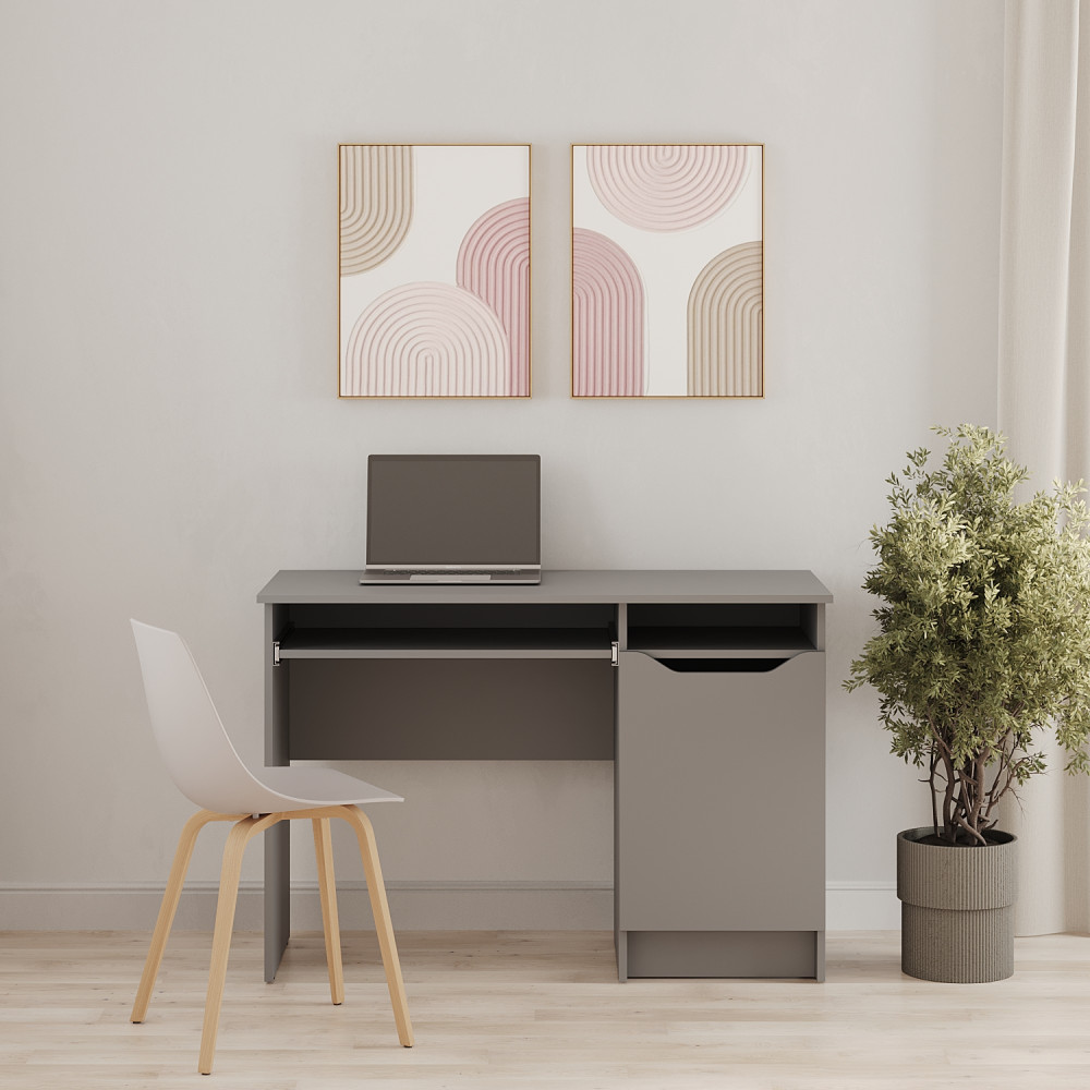 Письменный стол MebelStar Лилу 110x50x75 см Серая мышка (MBS-1374)