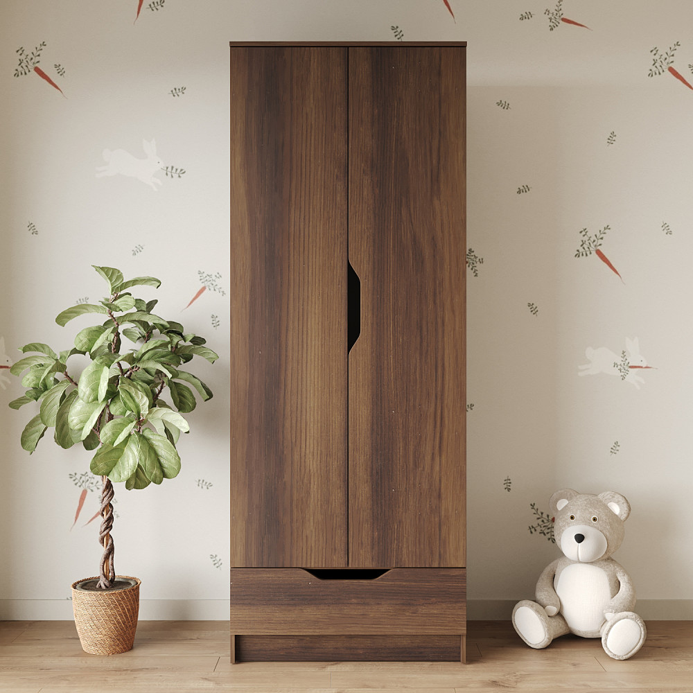 Шкаф распашной MebelStar 2Д1Ш Лилу 80x50x210 см Дуб янтарный (MBS-1404)