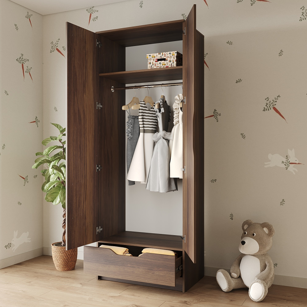 Шкаф распашной MebelStar 2Д1Ш Лилу 80x50x210 см Дуб янтарный (MBS-1404)