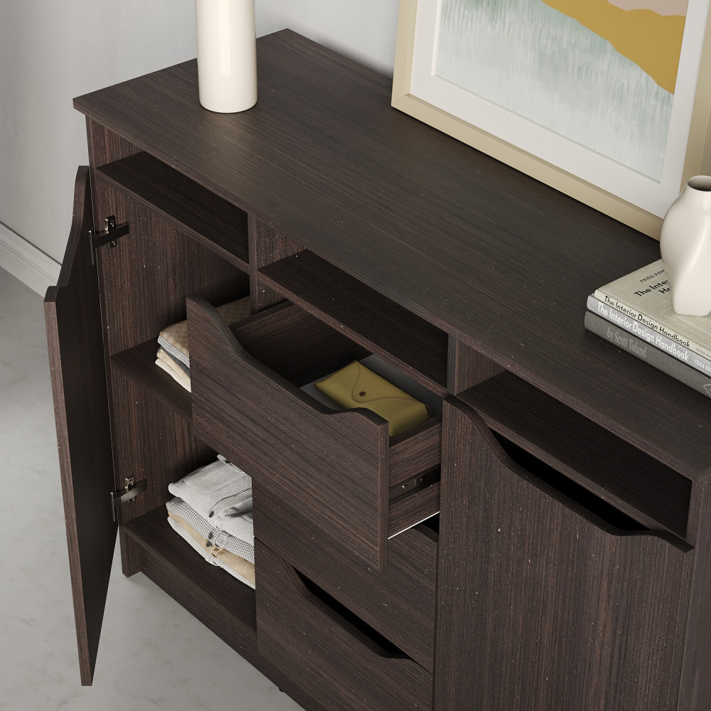 Комод в гостиную MebelStar 1200 Лилу 121x40x89 см Дуб ристрето (MBS-1334)