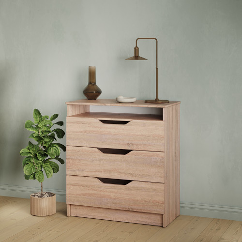 Комод в спальню MebelStar 800 Лилу 81x40x89 см Дуб сонома (MBS-1344)