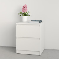 MebelStar Nightstand Neo Alaska white, 40x43x53 cm (MBS-1004)