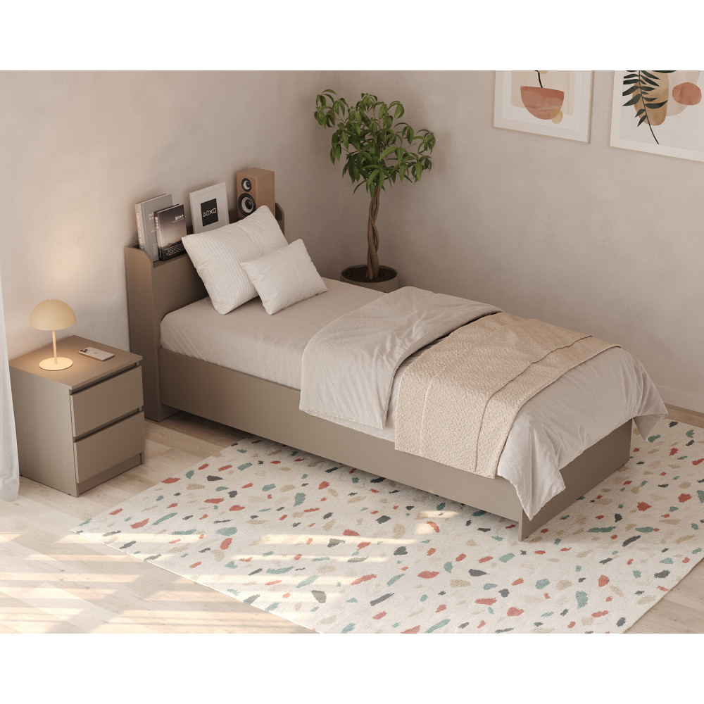 Ліжко односпальне MebelStar Нео 90x200 см Кашемір (MBS-1144)