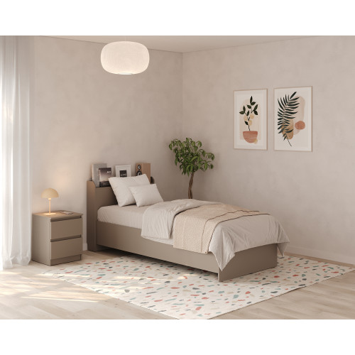 Ліжко односпальне MebelStar Нео 90x200 см Кашемір (MBS-1144)