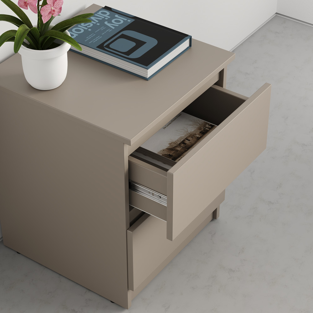 MebelStar Nightstand Neo Cashmere, 40x43x53 cm (MBS-1184)