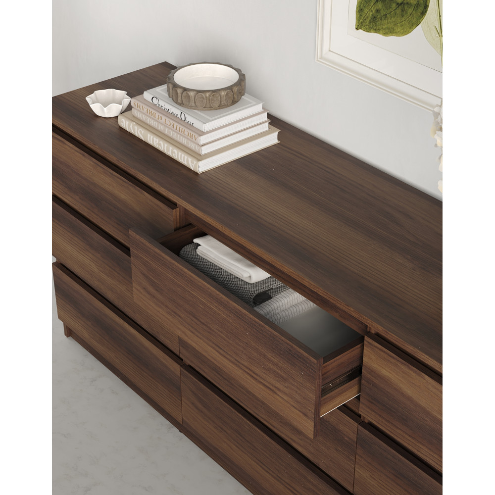 Комод в гостиную MebelStar Нео 9Ш 180x43x75,5 см Дуб янтарный (MBS-1324)