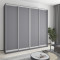 Шкаф-купе четырехдверный MebelStar Стандарт AL 4ДСП 260x60x240 см Антрацит (MBS-13047)