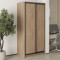 MebelStar Two-door wardrobe Standard BG 2DSP Sonoma Oak, 100x60x210 cm (MBS-10957)