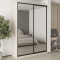 MebelStar Two-door wardrobe Standard BG 2 Mirrors Cashmere, 170x60x240 cm (MBS-10397)