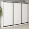 MebelStar Three-door wardrobe Combo BG 3DSP Alaska white, 270x45x210 cm (MBS-8877)