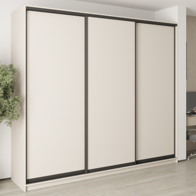 MebelStar Three-door wardrobe Combo BG 3DSP Cashmere, 270x45x240 cm (MBS-9477)