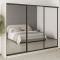 MebelStar Three-door wardrobe Combo BG 3 Mirrors Cashmere, 270x45x210 cm (MBS-9297)