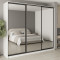 MebelStar Three-door wardrobe Combo BG 3 Mirrors Alaska white, 270x60x240 cm (MBS-9787)