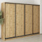 MebelStar Four-door wardrobe Standard BG 4DSP Tahoe Oak, 260x60x210 cm (MBS-11807)