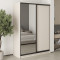 MebelStar Two-door wardrobe Standard BG DSP/Mirror Cashmere, 150x60x210 cm (MBS-11097)