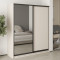 MebelStar Two-door wardrobe Combo BG DSP/Mirror Cashmere, 180x60x210 cm (MBS-11587)