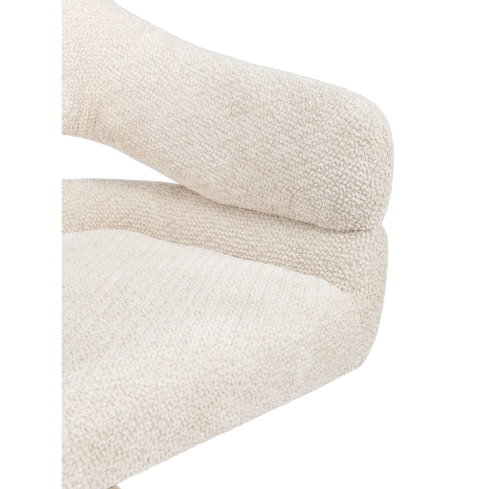 Стул поворотный Vetro R-180 Молочное облако/Капучино (VTR-1163)