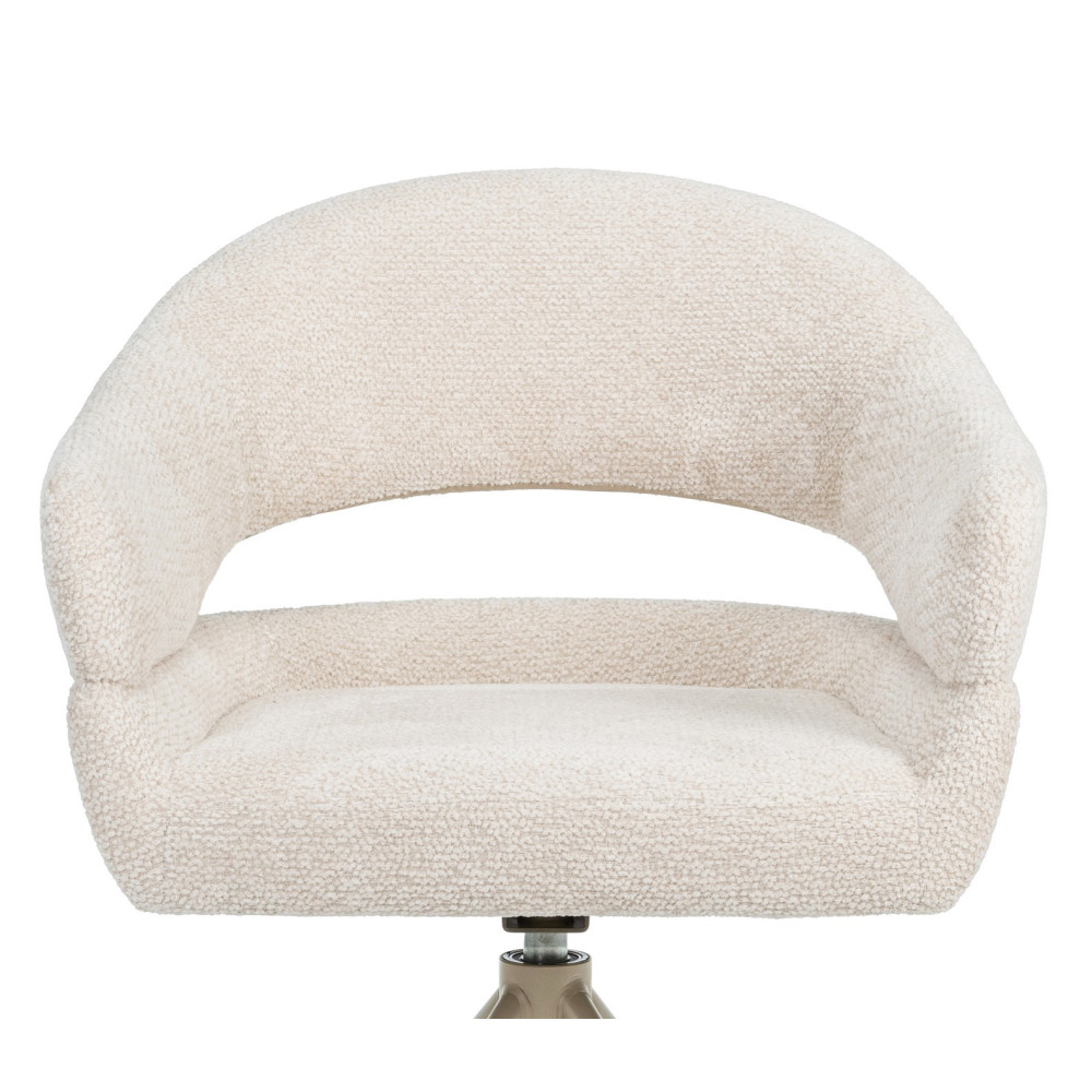 Стул поворотный Vetro R-180 Молочное облако/Капучино (VTR-1163)