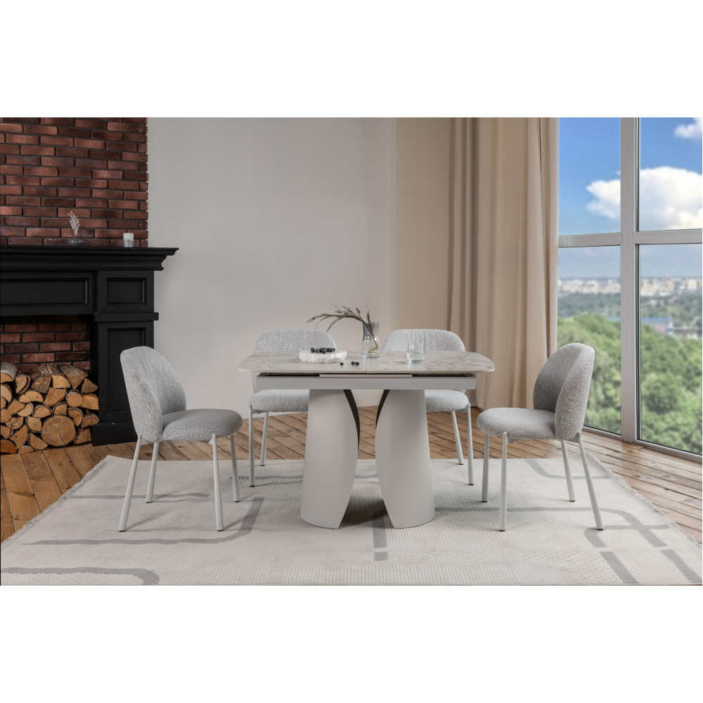 Стул кухонный Vetro M-238 Клауд/Белый (VTR-1060)