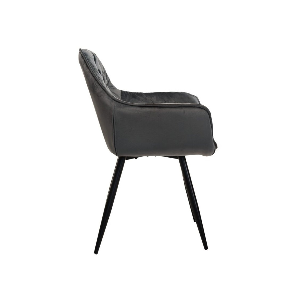 Стул кухонный Vetro M-65 Серый велюр/Черный (VTR-1081)