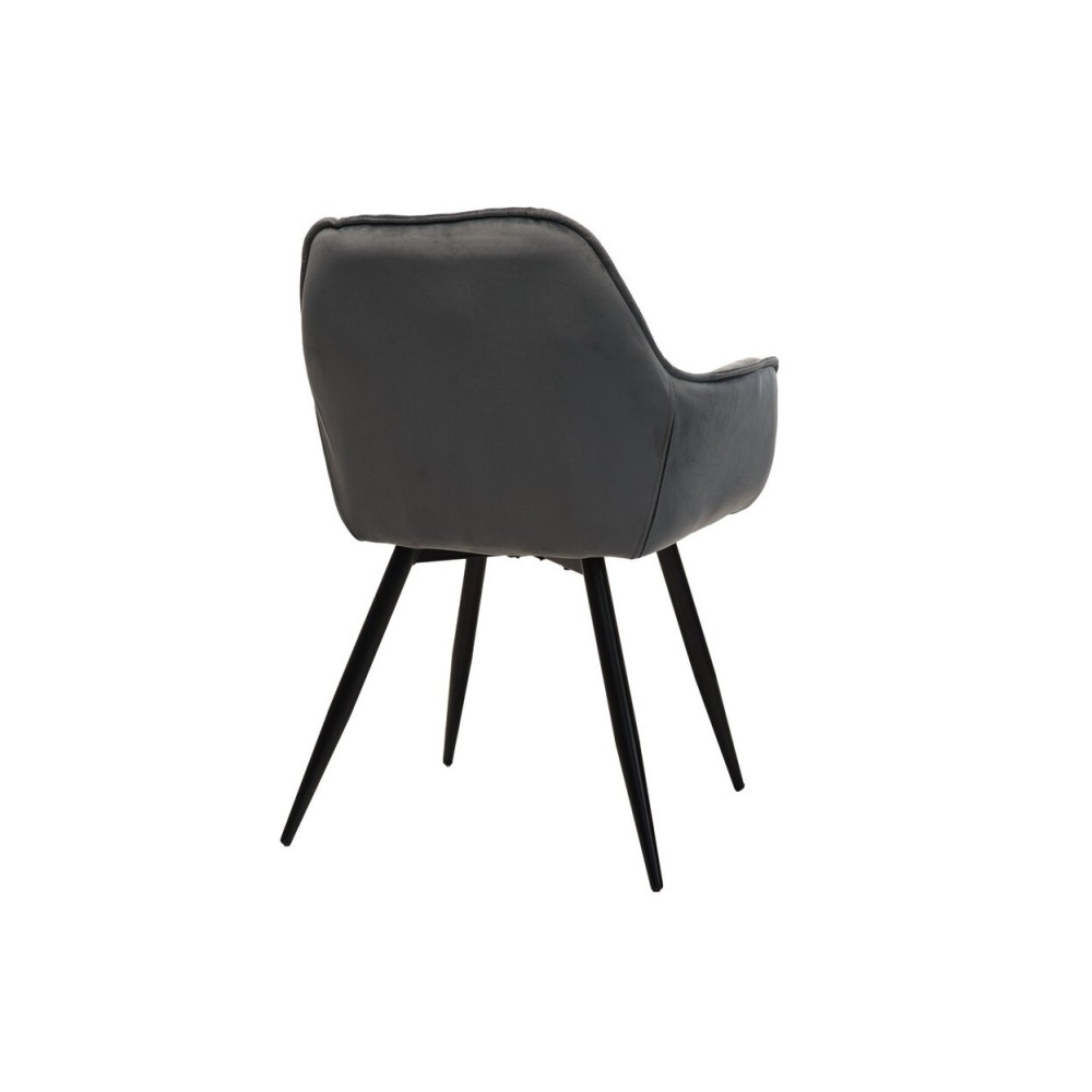 Стул кухонный Vetro M-65 Серый велюр/Черный (VTR-1081)