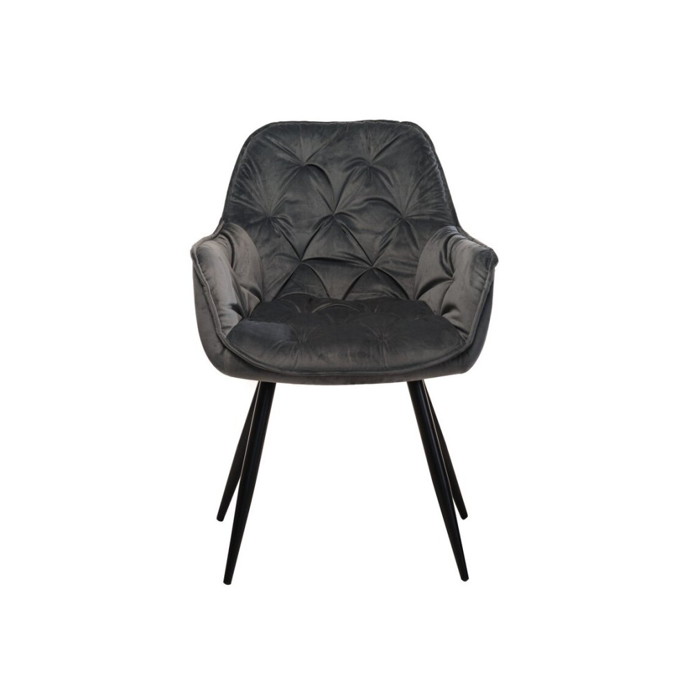 Стул кухонный Vetro M-65 Серый велюр/Черный (VTR-1081)